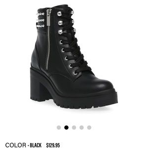 STEVE MADDEN JAYDIN studded platform boot